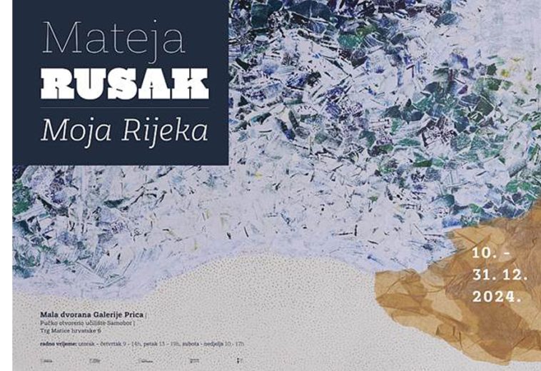 Varaždinska umjetnica Mateja Rusak izlaže u Samoboru: samostalna izložba "Moja Rijeka" Mala dvorana Galerije Prica, 10. - 31. 12. 2024.