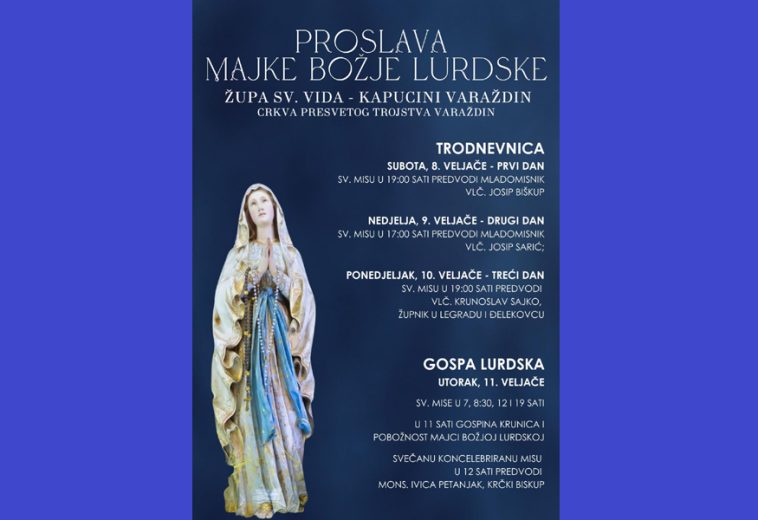 Proslava Majke Božje Lurdske kod varaždinskih kapucina